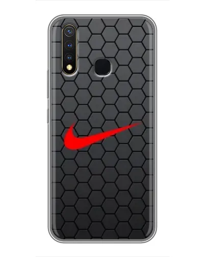 Чехол для Vivo Y19 с картинкой «Nike — карбоновая сетка» Чехол для Vivo Y19 с картинкой «Nike — карбоновая сетка»