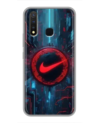 Чехол для Vivo Y19 с картинкой «Техногенный стиль Nike» Чехол для Vivo Y19 с картинкой «Техногенный стиль Nike»