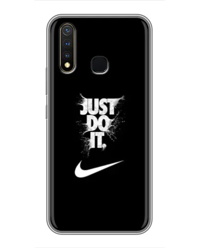 Чехол для Vivo Y19 с картинкой «Текстовый принт Nike» Чехол для Vivo Y19 с картинкой «Текстовый принт Nike»