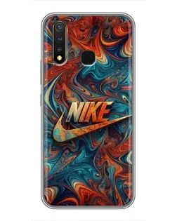 Чехол для Vivo Y19 с картинкой «Nike в абстракции»
