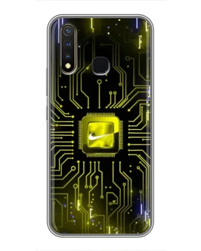 Чехол для Vivo Y19 с картинкой «Nike — золотая искра» Чехол для Vivo Y19 с картинкой «Nike — золотая искра»