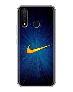 Чохол для Vivo Y19 з картинкою «Синій пульс Nike»
