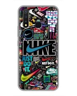 Чохол для Vivo Y19 з картинкою «Яскравий колаж Nike»