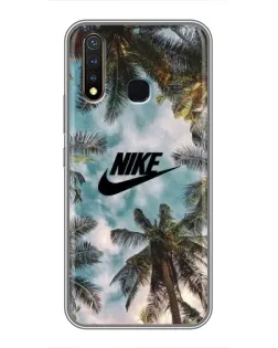 Чохол для Vivo Y19 з картинкою «Тропічний принт Nike»