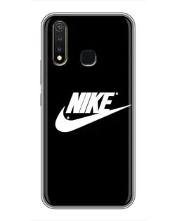 Чохол для Vivo Y19 з картинкою «Мазки фарби Nike»