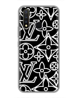 Чехол для Vivo Y19 с картинкой «Черно-белый узор LV» Чехол для Vivo Y19 с картинкой «Черно-белый узор LV»