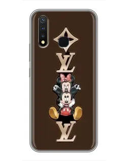 Чехол для Vivo Y19 с картинкой «LV и Микки Маус»