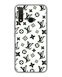 Чехол для Vivo Y19 с картинкой «Монохромный хаос LV»