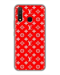 Чехол для Vivo Y19 с картинкой «Яркий паттерн LV»