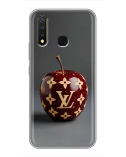 Чехол для Vivo Y19 с картинкой «Красное яблоко LV»