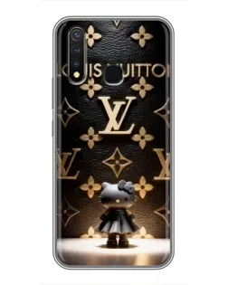 Чехол для Vivo Y19 с картинкой «Монограмма с фигурой»
