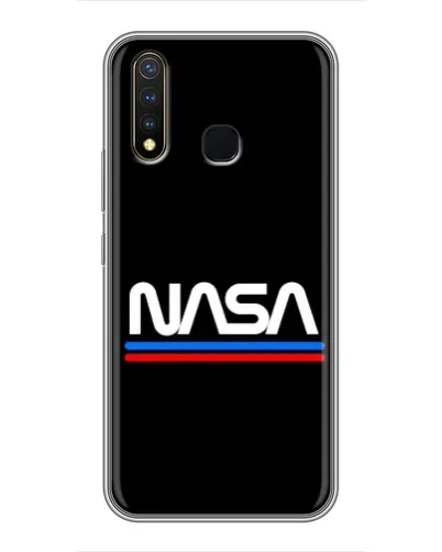 Чехол для Vivo Y19 с картинкой «NASA — классика Red Blue» Чехол для Vivo Y19 с картинкой «NASA — классика Red Blue»