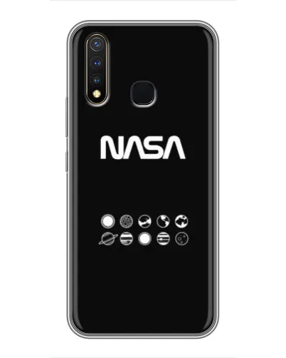 Чехол для Vivo Y19 с картинкой «NASA — технический принт» Чехол для Vivo Y19 с картинкой «NASA — технический принт»