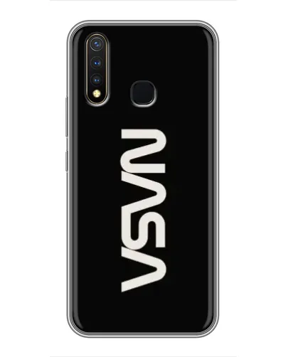 Чехол для Vivo Y19 с картинкой «NASA — вертикальный логотип» Чехол для Vivo Y19 с картинкой «NASA — вертикальный логотип»