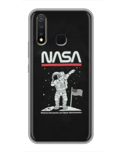 Чехол для Vivo Y19 с картинкой «NASA — шагаем по Луне» Чехол для Vivo Y19 с картинкой «NASA — шагаем по Луне»