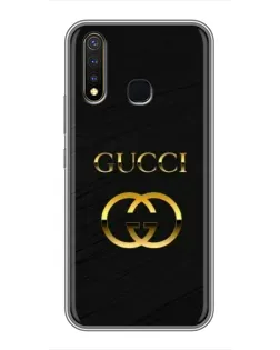 Чохол для Vivo Y19 з картинкою «Золотий логотип Gucci»
