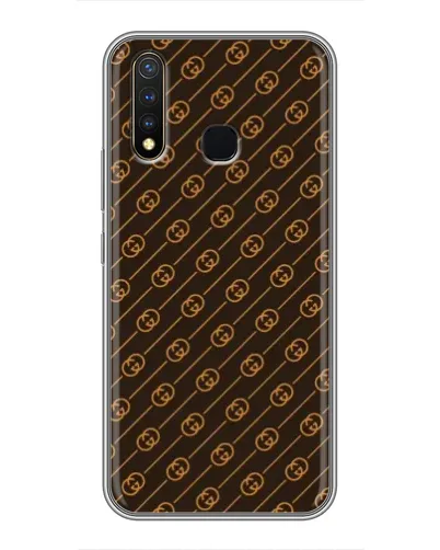 Чохол для Vivo Y19 з картинкою «Gucci — золоті діагоналі» Чохол для Vivo Y19 з картинкою «Gucci — золоті діагоналі»