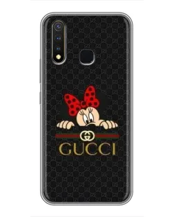 Чохол для Vivo Y19 з картинкою «Мінні Маус Gucci — чорний»