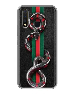 Чохол для Vivo Y19 з картинкою «Gucci — змія на смузі»