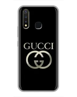 Чохол для Vivo Y19 з картинкою «Gucci — золото на чорному»