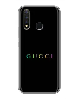 Чохол для Vivo Y19 з картинкою «Gucci — неоновий мінімалізм»