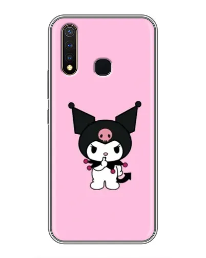 Чехол для Vivo Y19 с картинкой «Kuromi — розовая нежность»