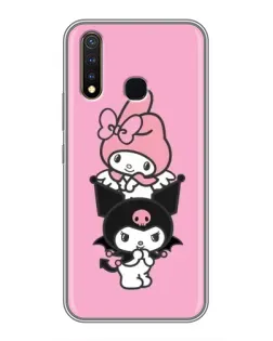 Чехол для Vivo Y19 с картинкой «My Melody и Kuromi» Чехол для Vivo Y19 с картинкой «My Melody и Kuromi»