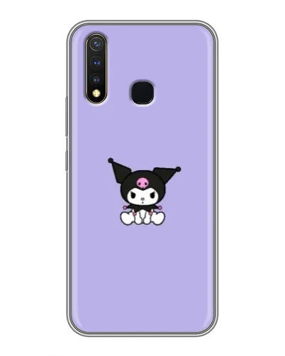 Чехол для Vivo Y19 с картинкой «Kuromi — фиолетовый минимализм»