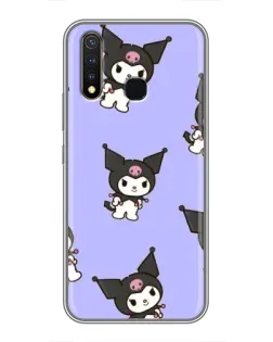 Чехол для Vivo Y19 с картинкой «Паттерн с Kuromi» Чехол для Vivo Y19 с картинкой «Паттерн с Kuromi»