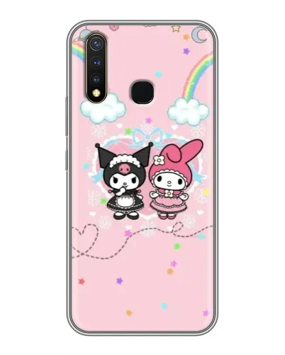 Чехол для Vivo Y19 с картинкой «My Melody и Kuromi»