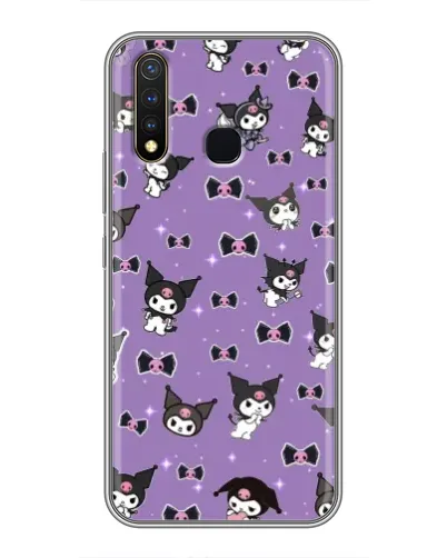 Чехол для Vivo Y19 с картинкой «Kuromi — паттерн»