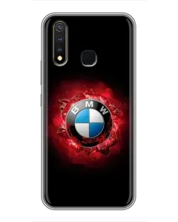 Чехол для Vivo Y19 с картинкой «Логотип BMW — вспышка»