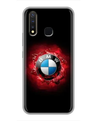 Чехол для Vivo Y19 с картинкой «Логотип BMW — вспышка»