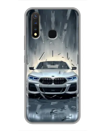 Чехол для Vivo Y19 с картинкой «BMW в свете фар»