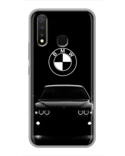 Чехол для Vivo Y19 с картинкой «BMW — взгляд из темноты»