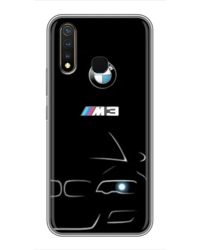 Чехол для Vivo Y19 с картинкой «Минималистичный принт BMW M3»