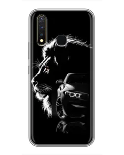 Чехол для Vivo Y19 с картинкой «BMW и лев»