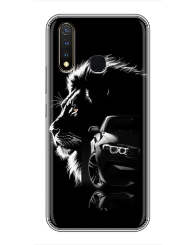 Чехол для Vivo Y19 с картинкой «BMW и лев»
