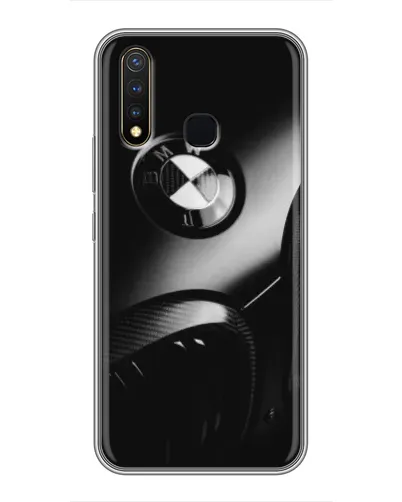 Чехол для Vivo Y19 с картинкой «Эмблема BMW — макро»