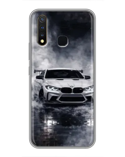Чехол для Vivo Y19 с картинкой «BMW сквозь туман»