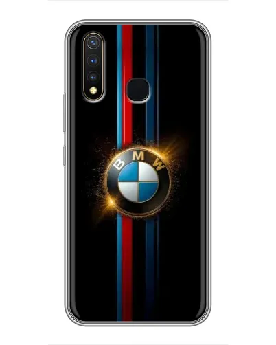 Чехол для Vivo Y19 с картинкой «BMW M-Power неон»