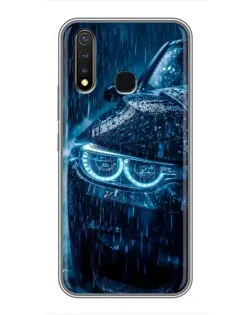 Чехол для Vivo Y19 с картинкой «BMW под дождем»