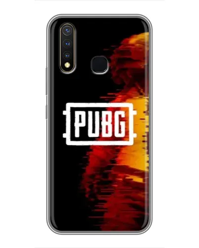 Чехол для Vivo Y19 с картинкой «Яркий логотип PUBG»
