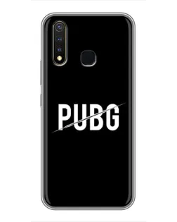 Чехол для Vivo Y19 с картинкой «PUBG — белый логотип»