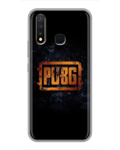 Чехол для Vivo Y19 с картинкой «PUBG — золотой логотип»
