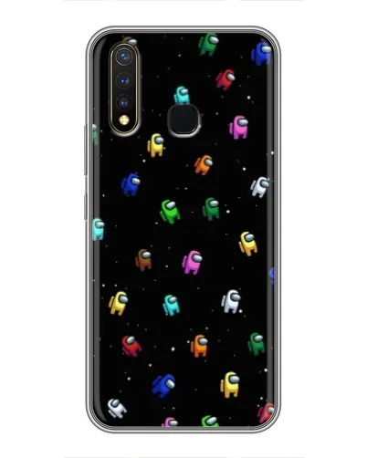 Чехол для Vivo Y19 с картинкой «Экипаж Among Us»
