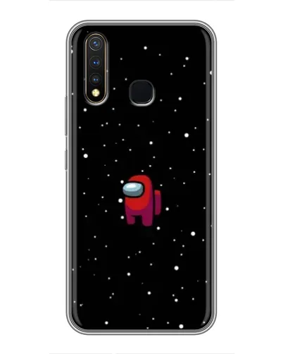 Чехол для Vivo Y19 с картинкой «Красный Among Us»