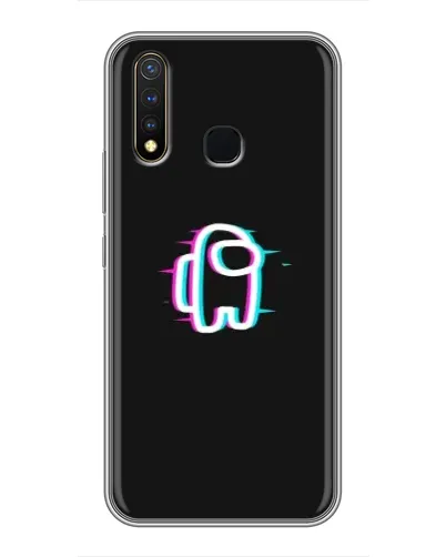 Чехол для Vivo Y19 с картинкой «Among Us неон»