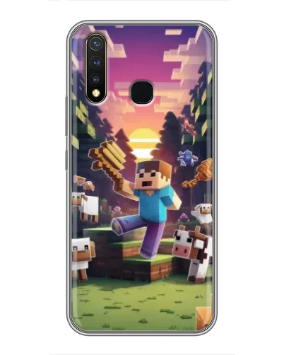 Чохол для Vivo Y19 з картинкою «Стів на фермі»