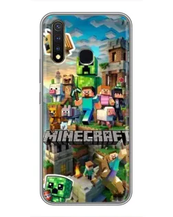 Чохол для Vivo Y19 з картинкою «Замок Minecraft»